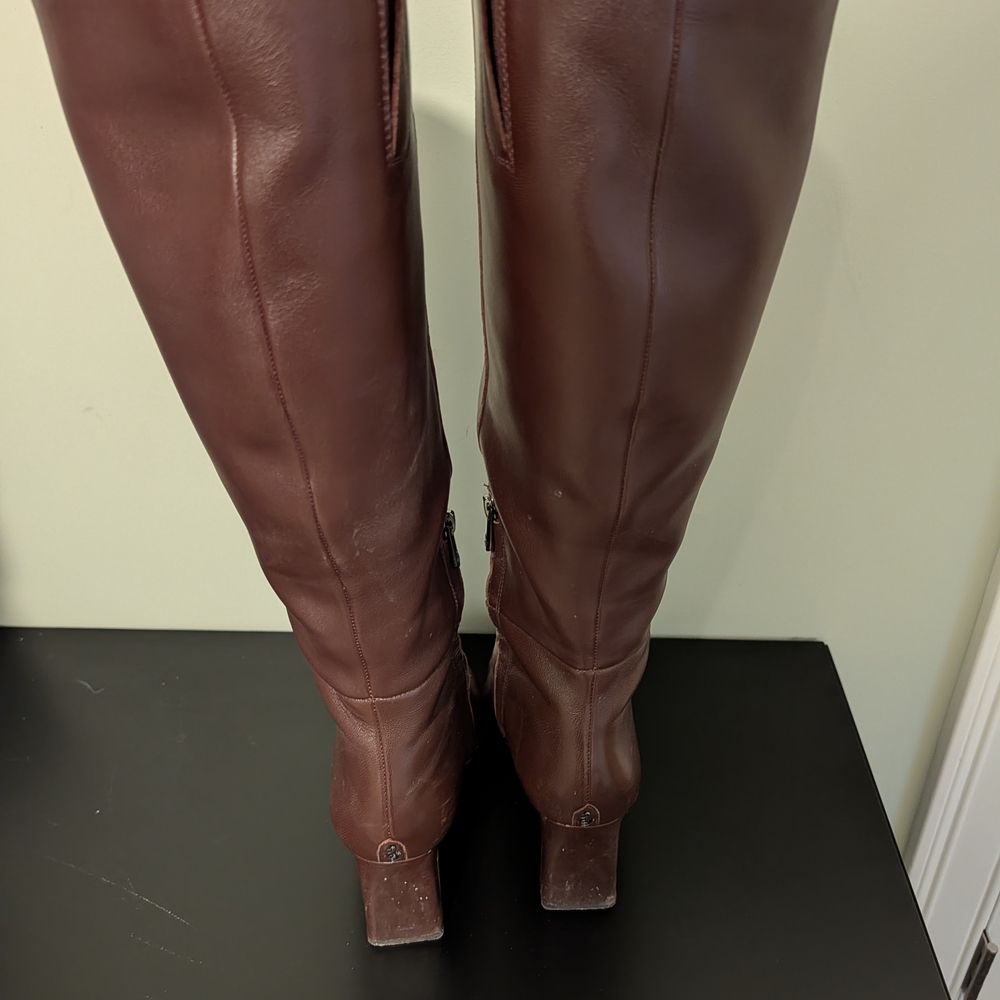 Sam Edelman Sylvia Boots in Spiced Pecan, Size 9 Wide Calf - Picture 4 of 12